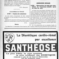 2001 - Page 1864-LX - Correspondance. Application des tarifs d’honoraires. a) Assurances sociales. La nomenclature générale n'indique pas les prix. Ceux-ci, qu’il s’agisse de K ou de P. C sont d'ordre régional / b) Accidents du Travail. Fracture du calcanéum / Assurances sociales. Réouverture du droit aux prestations de l’assurance-maladie après six mois de soins