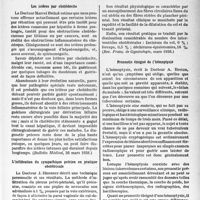 2034 - Page 1897 - Partie scientifique. L'actualité scientifique. La Presse. Les ictères par cholédocite [(Bulletin Médical, 26 mars 1938)] / L’infiltration du sympathique pelvien en pratique obstétricale [(Rev. français. de Gynécologie, mars 1938)] / Pronostic éloigné de l'hémoptysie [(La Pratique Médicale français, février 1938)]