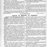 2089 - Page 1952 - Partie professionnelle, Hygiène, Assistance, Mutualité, Intérêts corporatifs, Variétés. L’actualité professionnelle. Chronique automobile. Comment choisir un type de bougie d'allumage / Faculté de médecine de Bordeaux