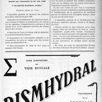 2090 - Page XXXIII-1953 - A travers l’officiel. Assemblée générale du Syndicat des médecins de la Seine. Vœux et Conclusions adoptés par l’Assemblée du 24 juin 1938