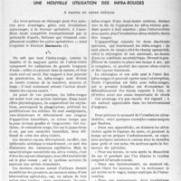 2120 - Page 1983 - Partie scientifique. La clinique au goût du jour. Une nouvelle utilisation des infra-rouges. A propos du lever précoce [G. Fischer]