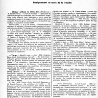 2137 - Page 2000 - Partie professionnelle, Hygiène, Assistance, Mutualité, Intérêts corporatifs, Variétés. Faculté de médecine de Paris. Enseignement et actes de la Faculté