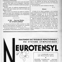 2142 - Page XLV-2005 - Correspondance. Questions diverses. Les médecins pro pharmaciens n’ont pas droit à la propriété commerciale / Port de l’Ordre de la Santé publique