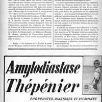 2153 - Page 2016-VIII - Dernières nouvelles. Association générale des médecins de France / Vichy