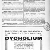 2156 - Page XI-2019 - Dernières nouvelles. Congrès de chirurgie / Hôpitaux de Paris. — Concours de l'internat / Hôpitaux de Paris. — Concours de stomatologiste des hôpitaux / Hôpital-Fondation de Rothschild. — École d’infirmières / Congrès de stomatologie