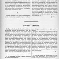 2159 - Page 2022 - Propos du jour. L’obligation légale de la vaccination antidiphtérique par l’anatoxine [J. Noir] / Hygiène urbaine