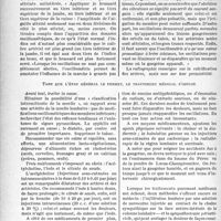 2167 - Page 2030 - Partie scientifique. Travaux originaux. La clinique au goût du jour. Dans la claudication intermittente, un signe précurseur de la gangrène : la douleur de décubitus au niveau du pied, d’après le Professeur agrégé M. Mouquin. Toute claudication intermittente ne se complique pas forcément d’artérite oblitérante et de gangrène / Tant que l’état général le permet le traitement médical s’impose [G. Fischer]
