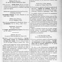 2170 - Page 2033 - Partie scientifique. L’actualité scientifique. Les Livres. Les livres qui viennent de paraître.. / Les fractures récentes, fermées, de l’extrémité inférieure du fémur chez l’adulte, par Docteurs J. Longuet et Ch. Mardrus Librairie Maloine, Paris (VIe) / Hygiène du cardiaque, par B. Théodoresco, Gaston Doin et Cie, éditeurs, Paris / Les régimes déséquilibrés et leurs conséquences pathologiques dans la première enfance, par J. Cathala J. -B. Baillière Et Fils, Paris