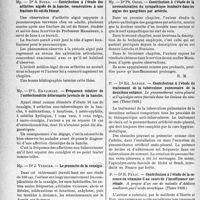 2171 - Page 2034 - Partie scientifique. L’actualité scientifique. Les Thèses. Contribution à l’étude des arthrites aiguës de la hanche, consécutives à une fracture du col du fémur, par Dr A. Soula / Fréquence relative de l’ostéochondrite déformante juvénile de la hanche, par Dr L. Enjalbert / Le pronostic de la coxalgie, Dr J. Verdier / Contribution à l’étude de la novocaïnisation du sympathique lombaire dans les algies des gangrènes par artérite, par Dr Ph. Grill / Contribution à l’étude du traitement de la tuberculose pulmonaire de la deuxième enfance. Le pneumothorax extra-pleural et l’apicolyse extra fasciale dans les lésions du sommet, par Dr Ed. Arnold (Thèse 1938) / Contribution à l’étude de la carence en vitamine C au cours de l’insuffisance surrénale. A propos d'un cas de maladie d’Addison améliorée par l’acide ascorbique, Dr R. Penit (Thèse 1938)