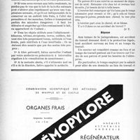 2189 - Page 2052-XLIV - A travers l’officiel. Comité national de l’Enfance, (Reconnu d’utilité publique). Quelques conseils donnés par le Comité national de l’Enfance / Correspondance. Accidents du travail. Accident survenu à un ouvrier en déplacement à la charge de son patron
