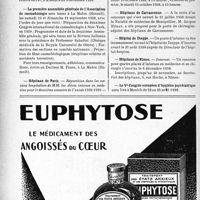 2197 - Page 2060-VIII - Dernières nouvelles. Société français d’anesthésie et d’analgésie / La première assemblée générale de l’association de cosmobiologie / Hôpitaux de Paris / Hôpitaux de Carcassonne / Hôpital de Dieppe / Hôpitaux de Nîmes. — Internat / Le Ve Congrès européen d’hygiène psychiatrique