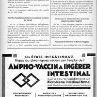 2199 - Page 2062-X - A travers l’officiel. Modification de l’article 29 du Tarif des accidents�du travail / Tarif des frais pharmaceutiques en matière d'accidents du travail / Exercice de l’art dentaire aux colonies / Décret sur le recrutement des inspecteurs départementaux d’hygiène / Nomination de Directeur du Bureau d’hygiène
