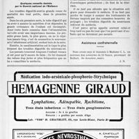 2226 - Page XXXVII-2089 - A travers l’officiel. Comité national de l'Enfance. Attention aux troubles digestifs du nourrisson, par M. le Docteur Louis Devraigne. Quelques conseils donnés par le Comité national de l’Enfance / Assistance confraternelle