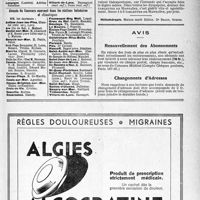 2234 - Page V-2097 - Abonnés du Concours exerçant dans les stations d’altitude / Renseignements