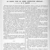 2242 - Page 2105 - Propos du jour. Un exemple pour les jeunes générations médicales : —le Dr Smester [J. Noir]