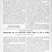 2246 - Page 2109 - Partie scientifique. Les surprises du contrôle; ou l’évolution inattendue d’une tuberculose rénale bilatérale, par C. Lepoutre. 3) Danger de garder des lésions exclues / Thérapeutique par les applications locales d’huile de foie de morue, Docteur J. Lasterade