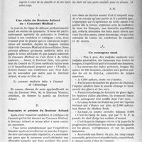 2258 - Page 2121 - Partie professionnelle, Hygiène, Assistance, Mutualité, Intérêts corporatifs, Variétés. Bulletin de l’Actualité. Vers l’Himalaya. I, Une visite du Docteur Arlaud au « Concours Médical » / Il, Souvenirs et projets du Docteur Arlaud