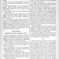 2259 - Page 2122 - Partie professionnelle, Hygiène, Assistance, Mutualité, Intérêts corporatifs, Variétés. Bulletin de l’Actualité. Vers l’Himalaya. Il, Souvenirs et projets du Docteur Arlaud / Vers l’avenir, « Expédition français à l’Himalaya 1939 » [Molinéry]
