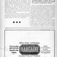2279 - Page 2142-X - Dernières nouvelles. Mariage / Nécrologie [Docteurs F. Bergier, Georges Emile Duval, Forge, Abel Gy, Lacorie, Auguste Lbgrain, Daniel Malfuson, Gaston Rafinesque, Roche, Cornet, Robert Le Houx] / A travers l’officiel. Décret du 21 juillet 1938, étendant le régime de l’assurance-accidents en vigueur dans le Bas-Rhin, le Haut-Rhin et la Moselle aux personnels des hôpitaux et établissements similaires