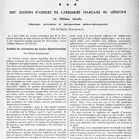 2292 - Page 2155 - Partie scientifique. L’actualité scientifique. Les Congrès. XXXIe session d’assises de l'assemblée français de médecine. La lithlase rénale, (Étiologie, prévention et thérapeutique médico-chirurgicale), par Germain Blechmann, par Henri Godlewski