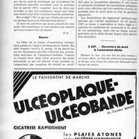 2309 - Page 2172-XL - Correspondance. Assurances sociales. Durée des soins préventifs / Ouverture du droit à l’assurance-décès