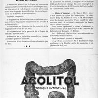 2316 - Page VII-2179 - Demandes et offres. Ligue médicale de défense professionnelle. "Le Sou Médical " / Assemblée Générale Extraordinaire Convocation Révision des Statuts / Dernières nouvelles. M. Clovis Vincent est nommé professeur de clinique de neurochirurgie / Légion d’honneur
