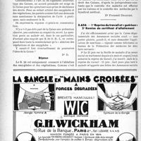 2357 - Page 2220-XLVIII - Correspondance. Application des tarifs d'honoraires. Assurances sociales. Le contrôle de l'état d’un malade / 1° Reprise du travail et « guérison » 2° Remise de certificat d’allaitement
