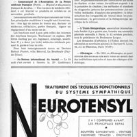 2365 - Page 2228-VIII - Dernières nouvelles. Le Comité de la Fédération nationale des médecins du Front / Communiqué de l’association de la Presse médicale français (Paris) / Au Bureau international du travail / L’Union thérapeutique / Allemagne