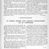 2379 - Page 2242 - Partie scientifique. Travaux originaux. Epuration des coquillages par l’eau de mer ozonisée [G. Lavalée] / Les derniers procédés pour combattre l’empoisonnement par les champignons