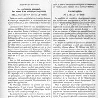 2381 - Page 2244 - Partie scientifique. L’actualité scientifique. Les Sociétés Savantes. Paris. Académie de médecine. Les avortements provoqués. Les leçons d’une statistique hospitalière, (5-7-1938) / Prurit et syphilis, (5-7-1938)