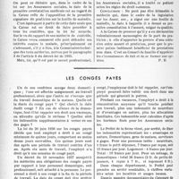 2389 - Page 2252 - Partie professionnelle, Hygiène, Assistance, Mutualité, Intérêts corporatifs, Variétés. Assurances sociales. Date de la première constatation médicale / Les congés payés [Dr Paul Boudin]