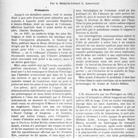 2393 - Page 2256 - Partie professionnelle, Hygiène, Assistance, Mutualité, Intérêts corporatifs, Variétés. Variétés. L’énigme pathologique de Saint-Hélène. Napoléon est-il mort d’un cancer ?, par le Médecin-Colonel S. Abbatucci