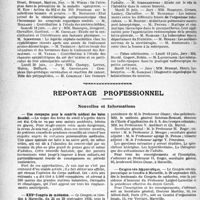 2397 - Page 2260 - Partie professionnelle, Hygiène, Assistance, Mutualité, Intérêts corporatifs, Variétés. Faculté de médecine de Paris. Enseignement et actes de la Faculté / Reportage professionnel. Nouvelles et Informations. Une campagne pour le contrôle médical des bains de soleil / XXVe Congrès de médecine / Congrès néo-hippocratique