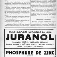 2399 - Page 2262-XLII - A travers l’officiel. Avis de concours pour le recrutement de médecins contrôleurs adjoints stagiaires des Assurances sociales au ministère du Travail / Enseignement de la médecine