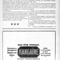 2404 - Page XLVII-2267 - A travers l’officiel. Circulaire du Ministre du Travail du 5 juillet 1938. Liste des médicaments spécialisés donnant lieu à des tarifs de remboursements particuliers / Chronique fiscale. Les contribuables doivent se défendre