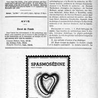 2412 - Page VII-2275 - Renseignements / Dernières nouvelles. Cours de perfectionnement sur le diabète sucré du 10 octobre du 22 octobre 1938