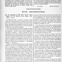 2451 - Page 2314 - Partie professionnelle, Hygiène, Assistance, Mutualité, Intérêts corporatifs, Variétés. Chronique automobile. Suite de l’étude sur les huiles de graissage [Marcel Toussaint] / Revue bibliographique. Les vies singulières de MM. Rose, Poivre, Bossu, Sauce, etc, par Edmond Pilon (Marne, édit, Tours, 1938) [J. Noir]