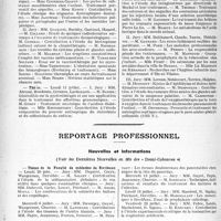 2455 - Page 2318 - Partie professionnelle, Hygiène, Assistance, Mutualité, Intérêts corporatifs, Variétés. Faculté de médecine de Paris. Enseignement et actes de la Faculté / Reportage professionnel. Nouvelles et Informations. Thèses de la Faculté de médecine de Bordeaux