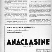 2473 - Page 2336-VIII - Dernières nouvelles. Journée du rhumatisme du 8 octobre 1938 / Journée médico-pharmaceutique pour la famille et la natalité / Académie de médecine / Clinique Calot / Fédération de la Presse médicale latine