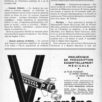 2474 - Page IX-2337 - Dernières nouvelles. Prix Riberi / Hôpitaux de Paris / Concours littéraire / École de médecine de Poitiers / Toulouse / Montpellier / Mariages