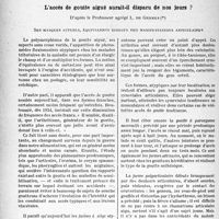 2485 - Page 2348 - Partie scientifique. Travaux originaux. La clinique au goût du jour. L’accès de goutte aiguë aurait-il disparu de nos jours ?, d’après le Professeur agrégé L. de Gennes. Ses masques actuels, équivalents directs des manifestations articulaires
