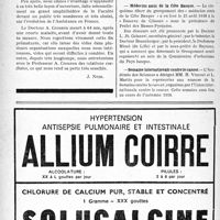 2521 - Page 2384-VIII - Docteur A. Crouzon / Dernières nouvelles. Le timbre-poste Curie / Médecins amis de la Côte Basque / Semaine internationale contre le cancer