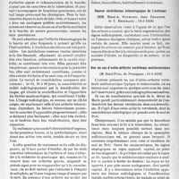 2540 - Page 2403 - Partie scientifique. L’actualité scientifique. Les Sociétés Savantes. Paris. Société médicale des hôpitaux de Paris. Les mutilations osseuses dans l’arthrite gonococcique de la hanche, (18-3-1938) / Cancer ulcériforme hémorragique de l’estomac, (18-3-1938) / Sur un cas d’ostéo-arthrite vertébrale mélitococcique, (11-3-1938)
