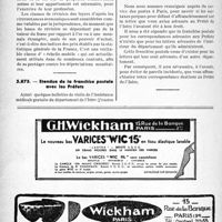2569 - Page 2432-LII - Correspondance. Questions diverses. Condition du renouvellement d'un bail / Etendue de la franchise postale avec les Préfets