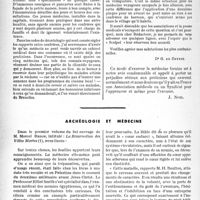 2585 - Page 2448 - Propos du jour. Médecine foraine [J. Noir] / Archéologie et médecine