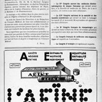 2632 - Page VII-2495 - Mariage de Mademoiselle Simone Fischer / Dernières nouvelles. Le XXVe Congrès français de médecine / Le IVe Congrès annuel des médecins électroradiologistes de langue français / Le XXe Congrès national de la natalité et des familles nombreuses / Le Xe Congrès français de stomatologie / Le Congrès français de médecine néo-hippocratique / Le Congrès d’urologie