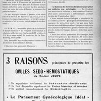 2634 - Page IX-2497 - Dernières nouvelles. L’Union internationale contre le cancer / Paroles du Professeur Branly / F. E. M / Le Syndicat des médecins de la Seine avait pensé aux médecins non mobilisables