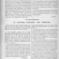 2641 - Page 2504 - Propos du jour. Héroïsme médical. L’histoire de la maladie de Carrion au Pérou [J. Noir] / Le costume d’apparat des médecins
