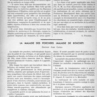 2653 - Page 2516 - Partie scientifique. Ce que pratiquement le médecin doit savoir des influences météoriques en clinique, d’après L. -M. Carles. Un programme pour la prophylaxie des troubles météoriques [G. Fischer] / La maladie des porchers (maladie de Bouchet), Docteur Jean Cayla