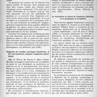 2657 - Page 2520 - Partie scientifique. L’actualité scientifique. La Presse. La radiothérapie des cancers de l’utérus [(La Médecine, juin 1938)] / diagnostic des troubles psychiques basedowiens et [(Presse Médicale, 29 juin 1938)] / La vaccination au moyen de l’anatoxine diphtérique et la prophylaxie de la diphtérie [(La Presse Médicale, 2 juillet 1938)]